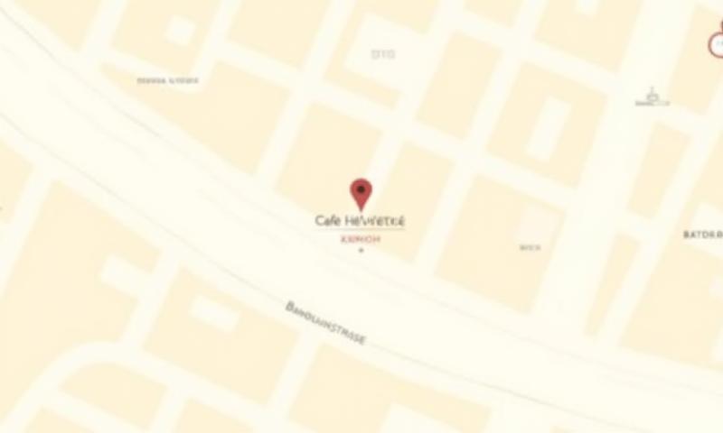 Map showing the location of Café Helvétique on Bahnhofstrasse, Zurich.