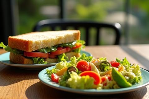 Fresh salad with vibrant ingredients.